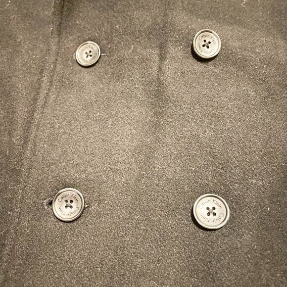 Calvin Klein Wool Blend Peacoat Womens Small - Picture 5 of 16